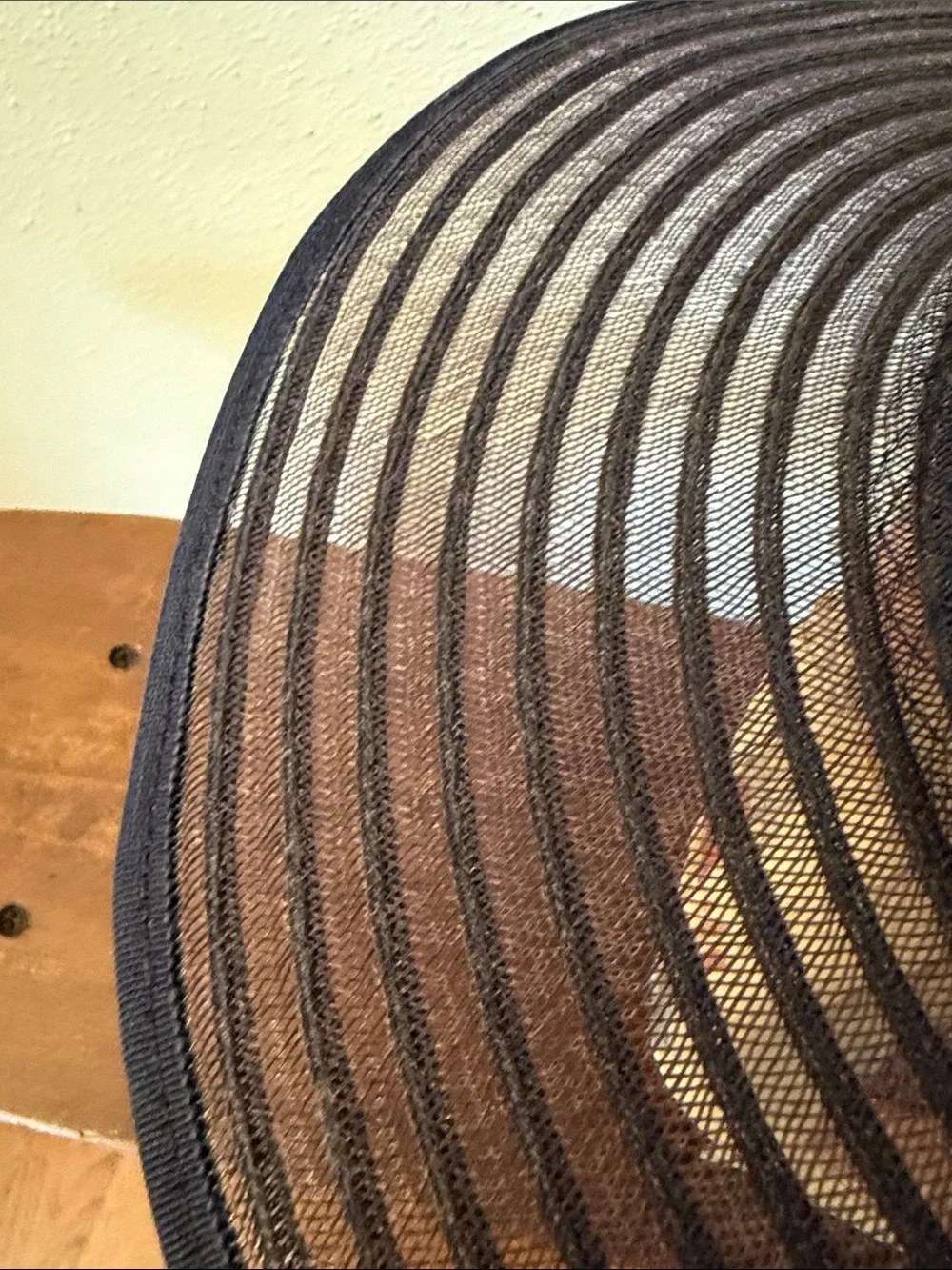 Elegant Women’s Wide-Brim Navy Hat with Decorative Trim Plaza Suite by Betmar